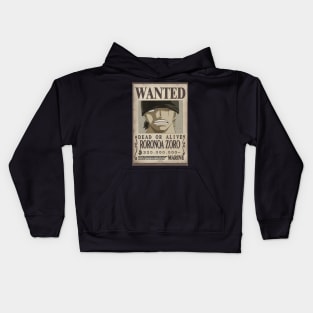 roronoa zoro one piece Kids Hoodie